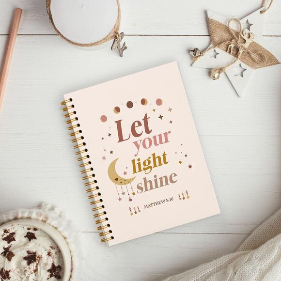 Hardcover Christian Spiritual Themed Spiral Notebook Journal Diary Writing Gift - Picture 3 of 4